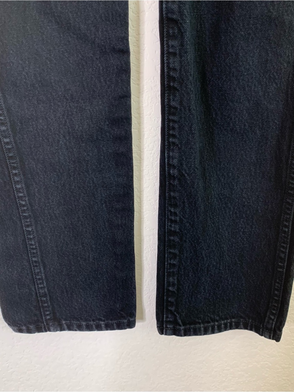 Khaite womens black Kyle straight leg 100% cotton jeans 25 - Picture 3 of 10